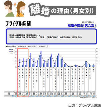 離婚の理由グラフ